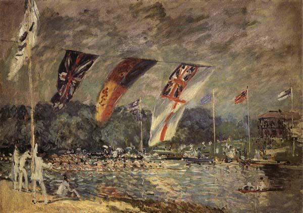 Alfred Sisley Regattas at Molesey Norge oil painting art